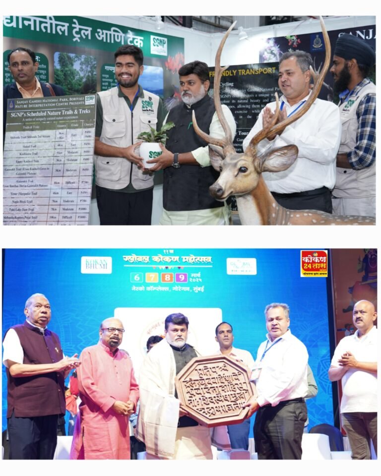 नेस्को ग्राउंड, गोरेगाव मुंबई येथे आयोजित ग्लोबल कोकण महोत्सव 2025 ला राज्याचे उद्योग व मराठी भाषा मंत्री आणि रत्नागिरी जिल्ह्याचे पालकमंत्री ना. डॉ उदय सामंत ह्यांनी भेट दिली.