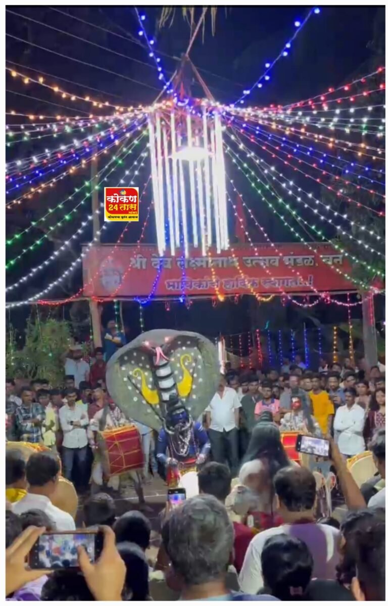 नवलाई पावणाई जाकादेवी आंबेशेत संघाचा ढोल – ताशा ठरला सरस–