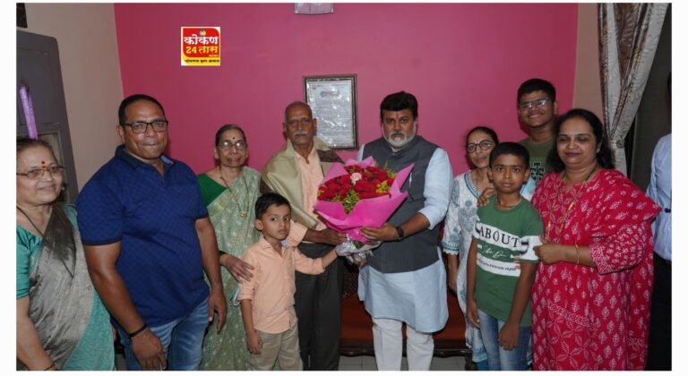 राज्याचे उद्योग व मराठी भाषा मंत्री आणि रत्नागिरी जिल्ह्याचे पालकमंत्री मा. ना. उदयजी सामंत ह्यांनी रत्नागिरी दौऱ्यावर असताना श्रीकृष्ण (भाई) विलणकर यांच्या निवासस्थानी सदिच्छा भेट दिली.