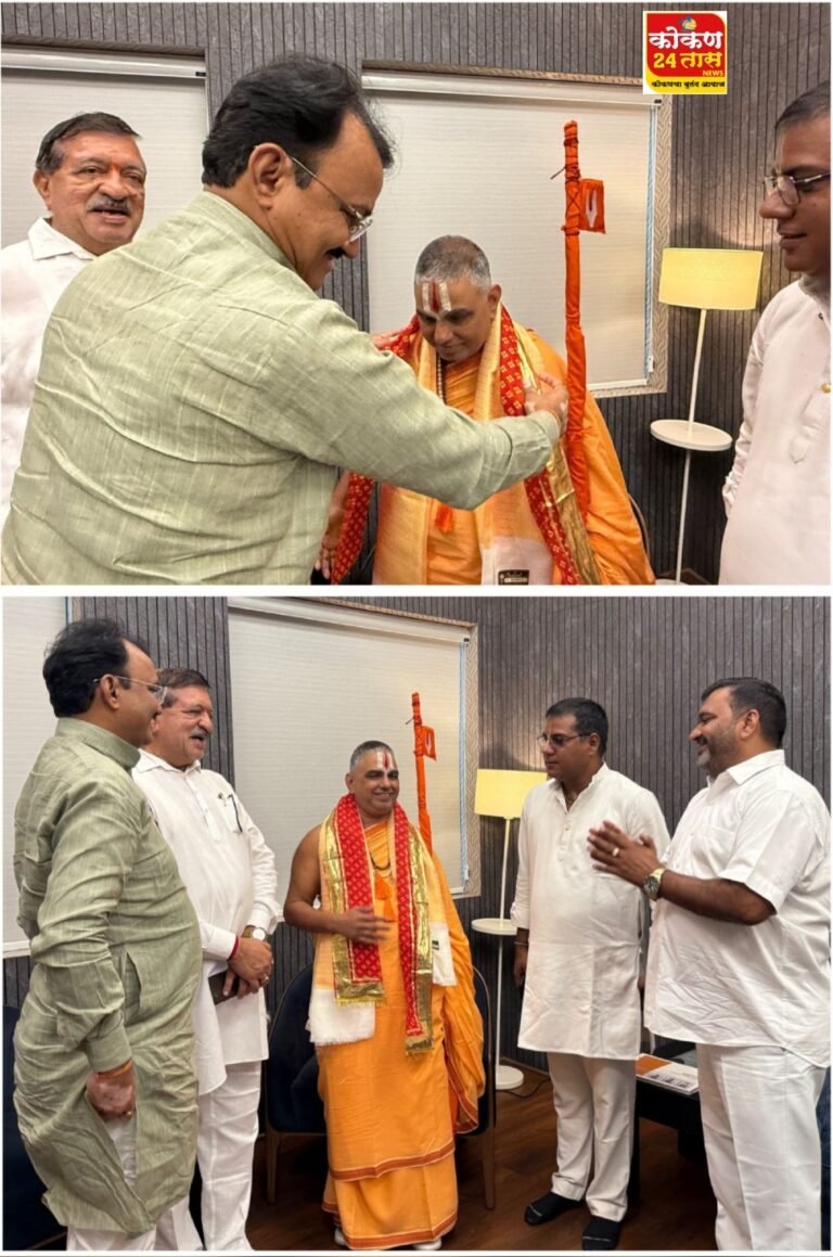 जगद्गुरु रामानंदाचार्य नरेंद्राचार्यजी यांचे राजस्थान उपमुख्यमंत्र्यांनी घेतले आशीर्वाद