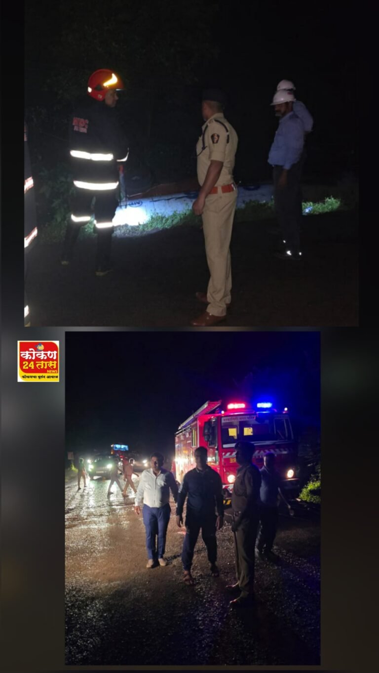 हातखंब्यात गॅसचा टँकर पलटीः गॅस गळती झाल्याने महामार्ग ठप्प…! मध्यरात्रीची घटना
