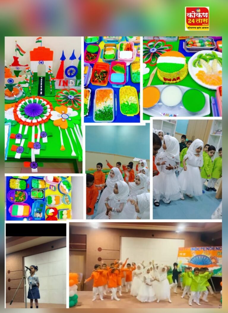 एम एस नाईक फाऊंडेशन संचलित चाईल्ड केअर नर्सरी मध्ये भारतीय स्वातंत्र्य दिवस विविध प्रकारच्या कार्यक्रमाने साजरा केला गेला.