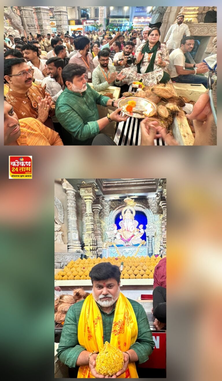 मंत्री उदय सामंत ह्यांनी घेतले पुणे येथील दगडूशेठ हलवाई गणपतीचे मनोभावे दर्शन–