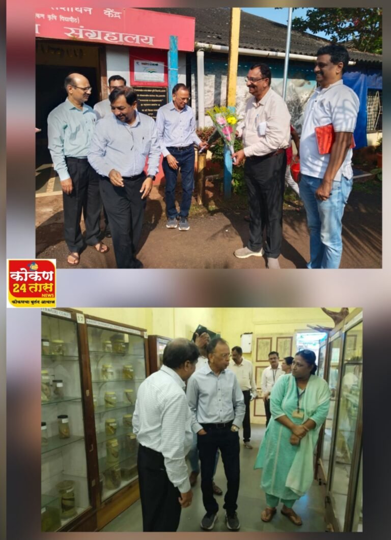सागरी जीवशास्त्रीय संशोधन केंद्र, रत्नागिरी येथे श्री. सुबोधकुमार यांनी भेट देत केली पाहणी-